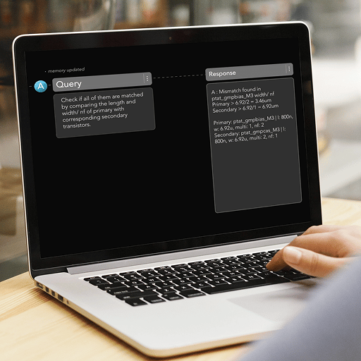 AI assistant performing automated design reviews to catch errors and ensure compliance in integrated circuit (IC) development.